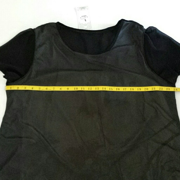 NWT Rongxuan Black Blouse / Tunic /Short Dress 4XL - Picture 5 of 8